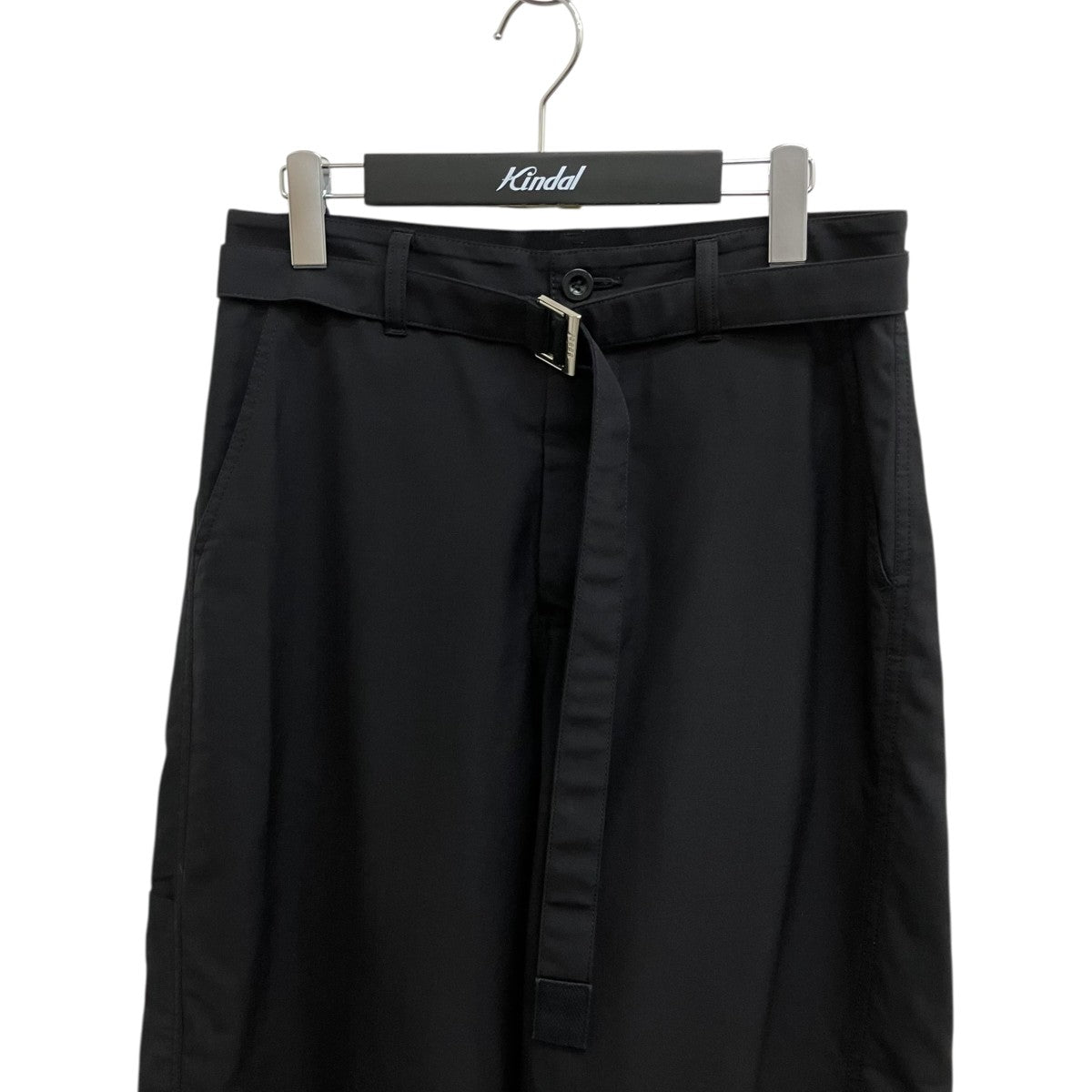sacai 25SSWool Silk Suiting Pantsワイドパンツ25-03716M 古着・中古-3枚目のアイテム画像