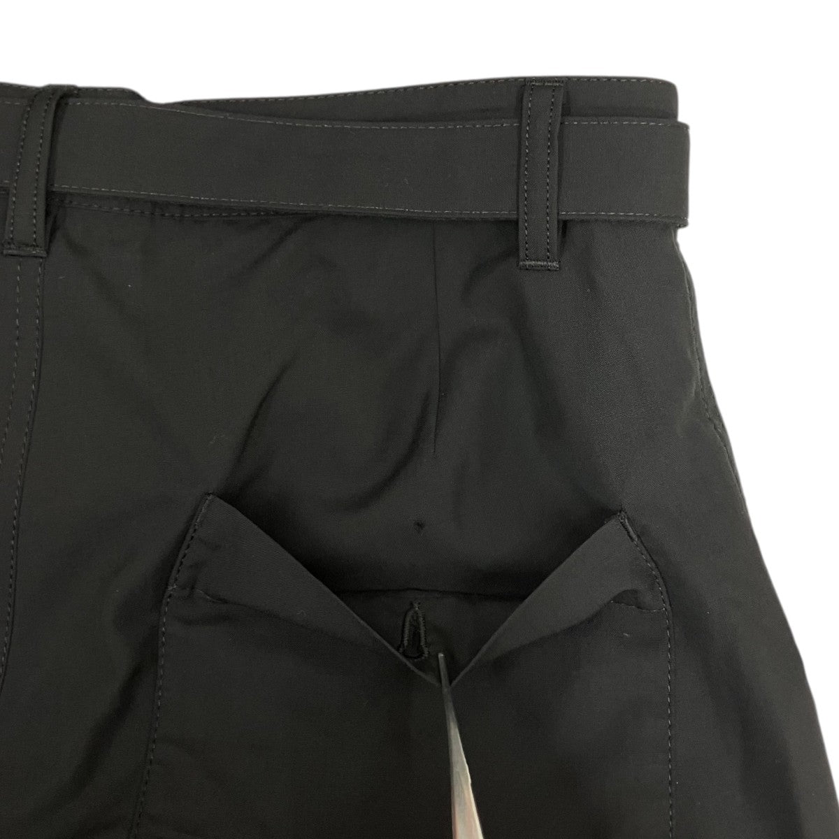 sacai 25SSWool Silk Suiting Pantsワイドパンツ25-03716M 古着・中古-4枚目のアイテム画像