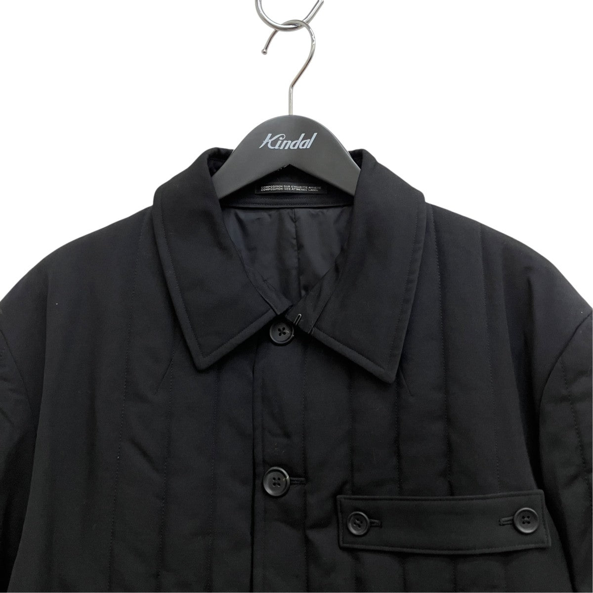 Yohji Yamamoto pour homme 25AW WOOL GABARDINE TAB DETAIL PADED JACKET HL-J10-835 古着・中古-3枚目のアイテム画像