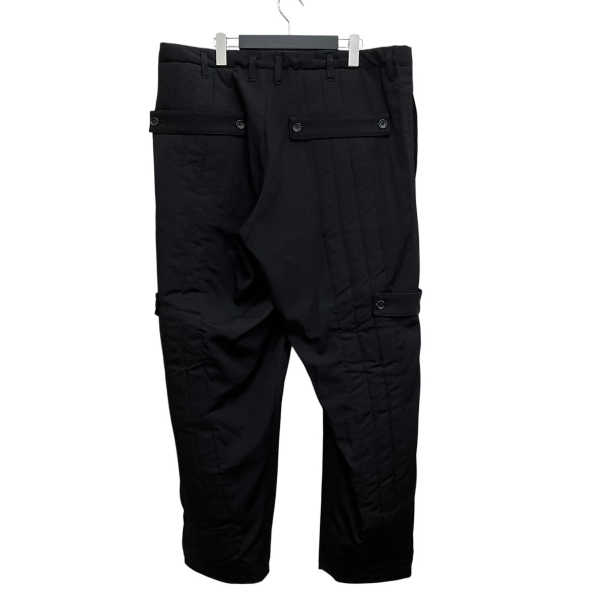 25AW WOOL GABARDINE TAB DETAIL PADDED PANTS HL-P17-835