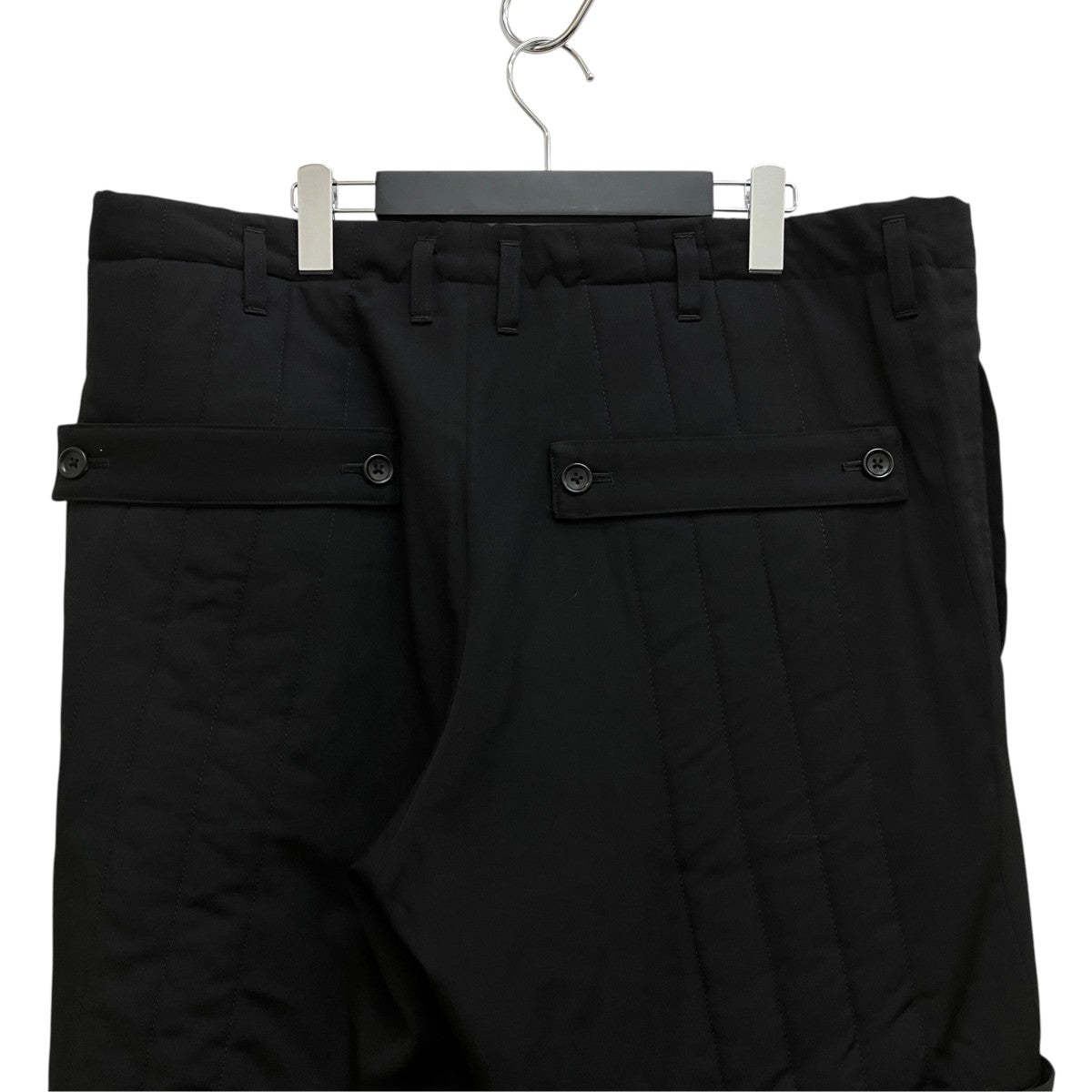 25AW WOOL GABARDINE TAB DETAIL PADDED PANTS HL-P17-835