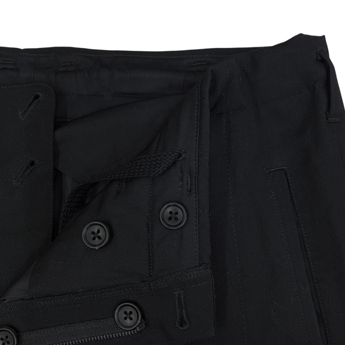 25AW WOOL GABARDINE TAB DETAIL PADDED PANTS HL-P17-835