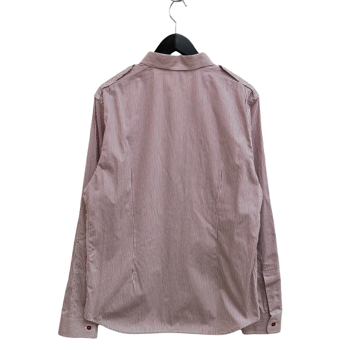 STONE ISLAND ストライプ長袖シャツ 古着・中古-2枚目のアイテム画像