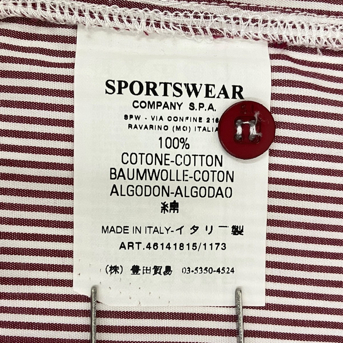 STONE ISLAND ストライプ長袖シャツ 古着・中古-6枚目のアイテム画像