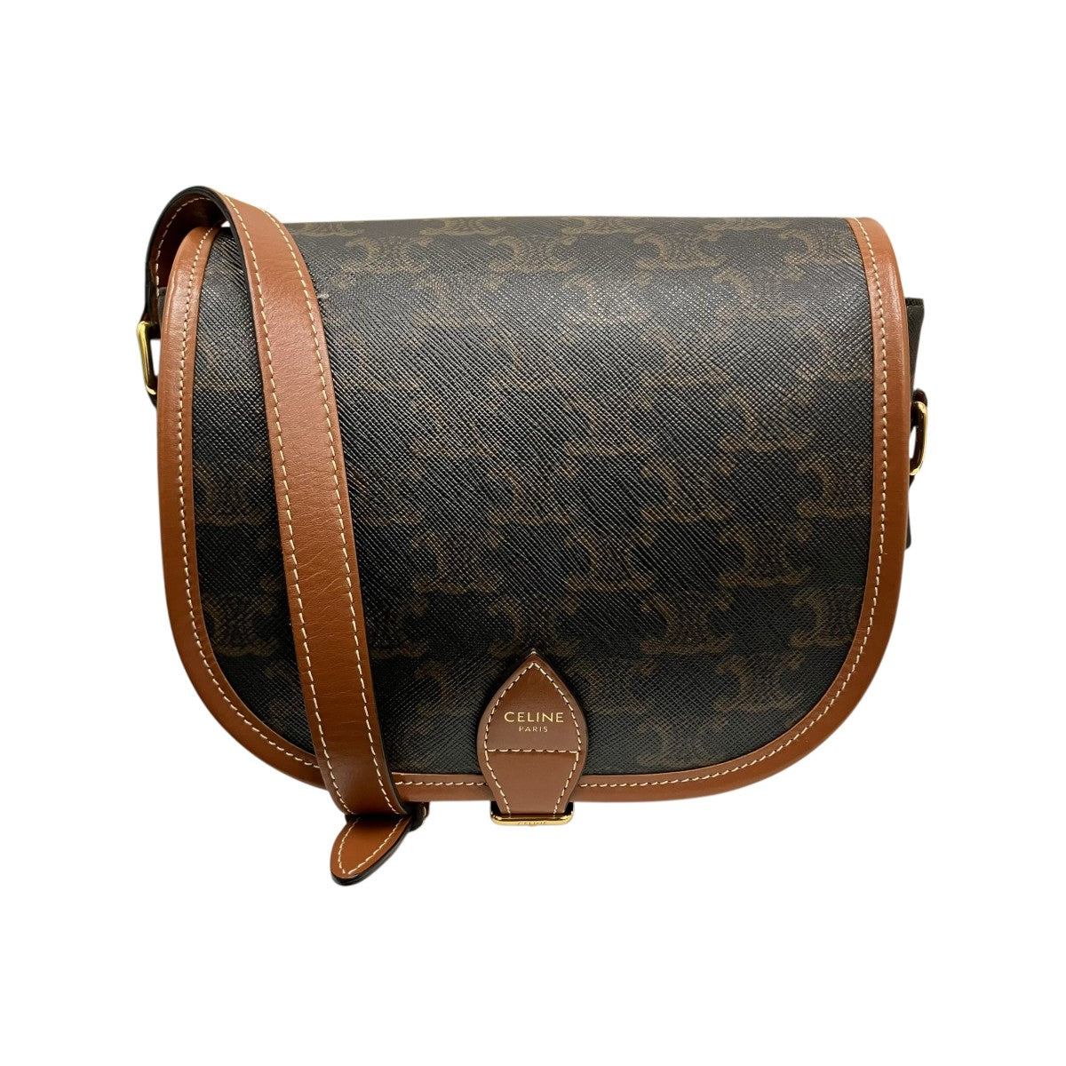 CELINE トリオンフキャンバス フォルコ ミディアムバッグショルダーバッグ 古着・中古-1枚目のアイテム画像