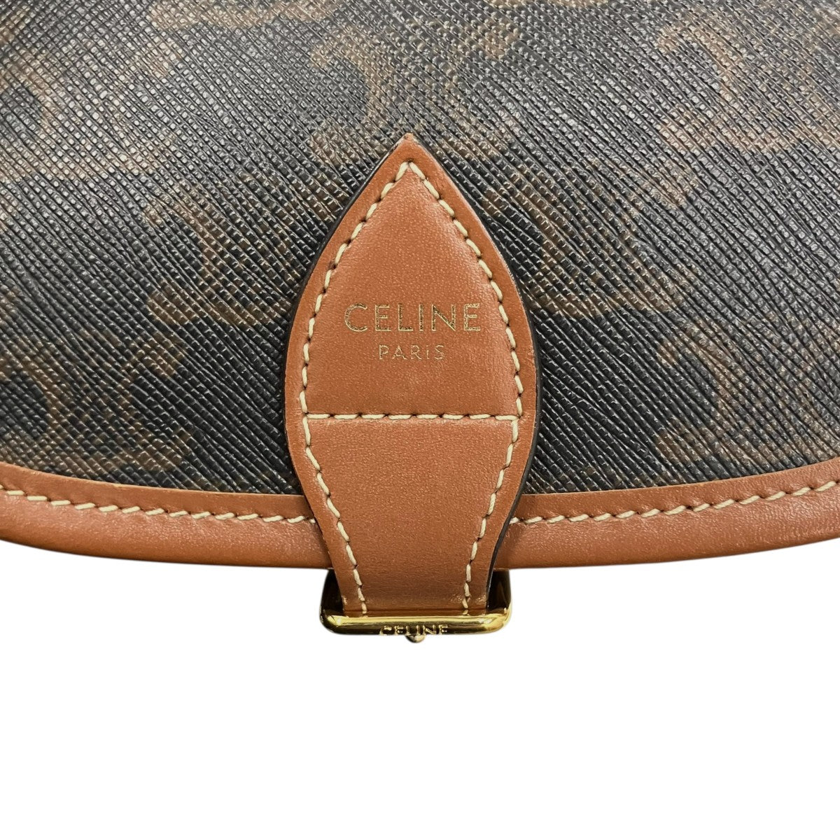 CELINE トリオンフキャンバス フォルコ ミディアムバッグショルダーバッグ 古着・中古-7枚目のアイテム画像