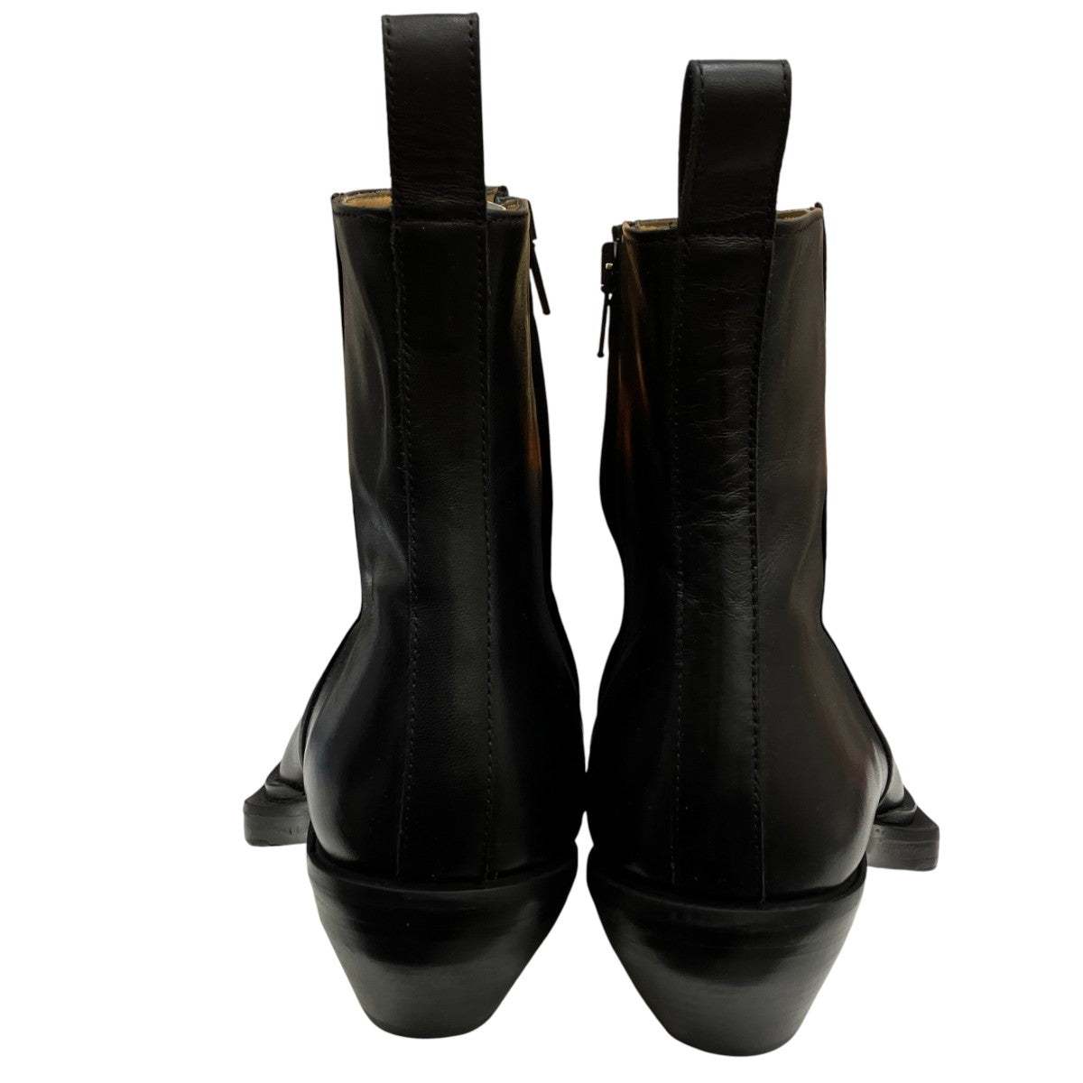 25AWANKLE BOOT  BLACKサイドジップブーツ
