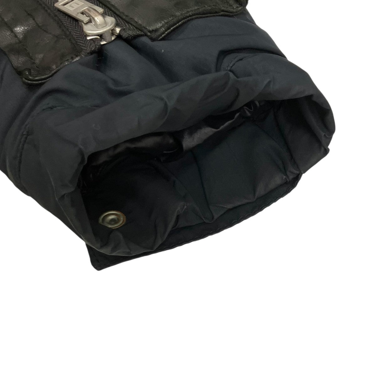 sacai×UNDERCOVER レザーダブルライダース ドッキング パデッドジャケット UCZ9203 古着・中古-8枚目のアイテム画像
