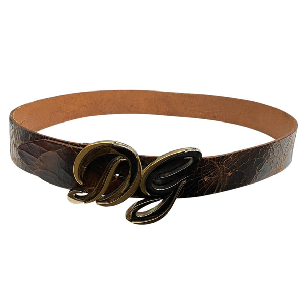 DOLCE ＆ GABBANA(ドルチェアンドガッバーナ) ロゴレザーベルト