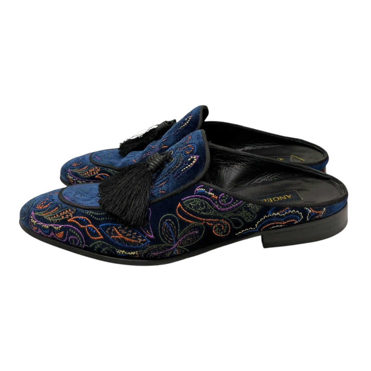 ANGELO RUFFO(アンジェロルッフォ) VELVET EMB． MULEタッセルミュール