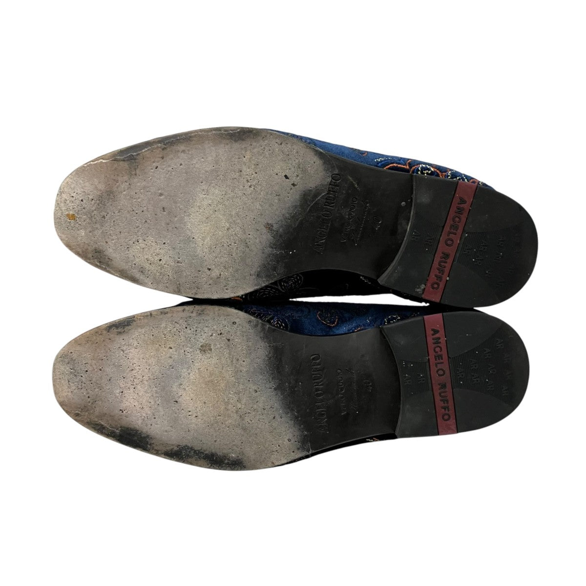 ANGELO RUFFO VELVET EMB． MULEタッセルミュール500 57215-N DK 古着・中古-5枚目のアイテム画像