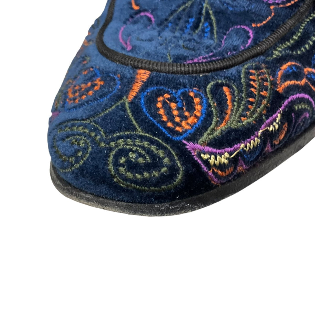 ANGELO RUFFO(アンジェロルッフォ) VELVET EMB． MULEタッセルミュール