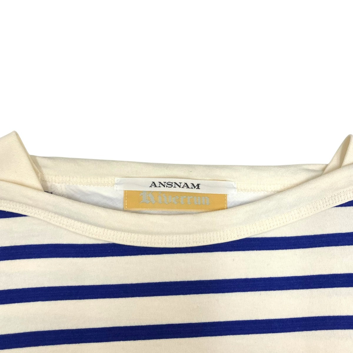 ANSNAM(アンスナム) 24SSRiverrun Boat Neck Long TTシャツ ホワイト
