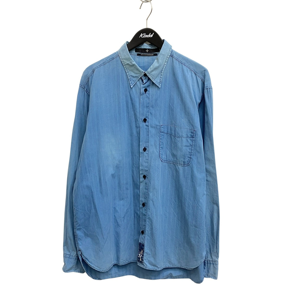 STONE ISLAND ストライプ長袖シャツ 古着・中古-1枚目のアイテム画像