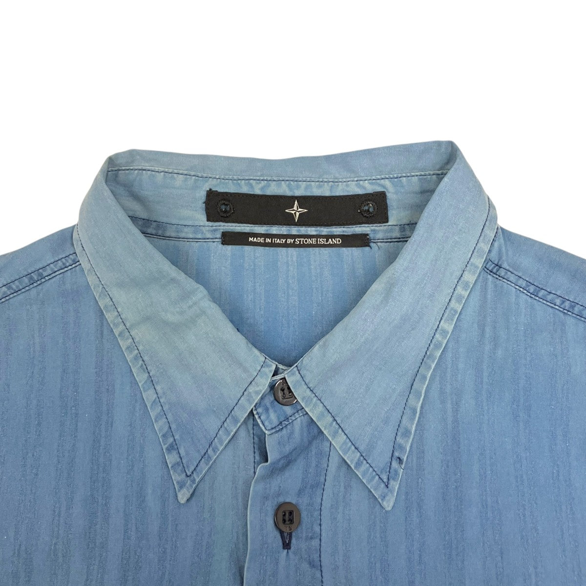STONE ISLAND ストライプ長袖シャツ 古着・中古-5枚目のアイテム画像