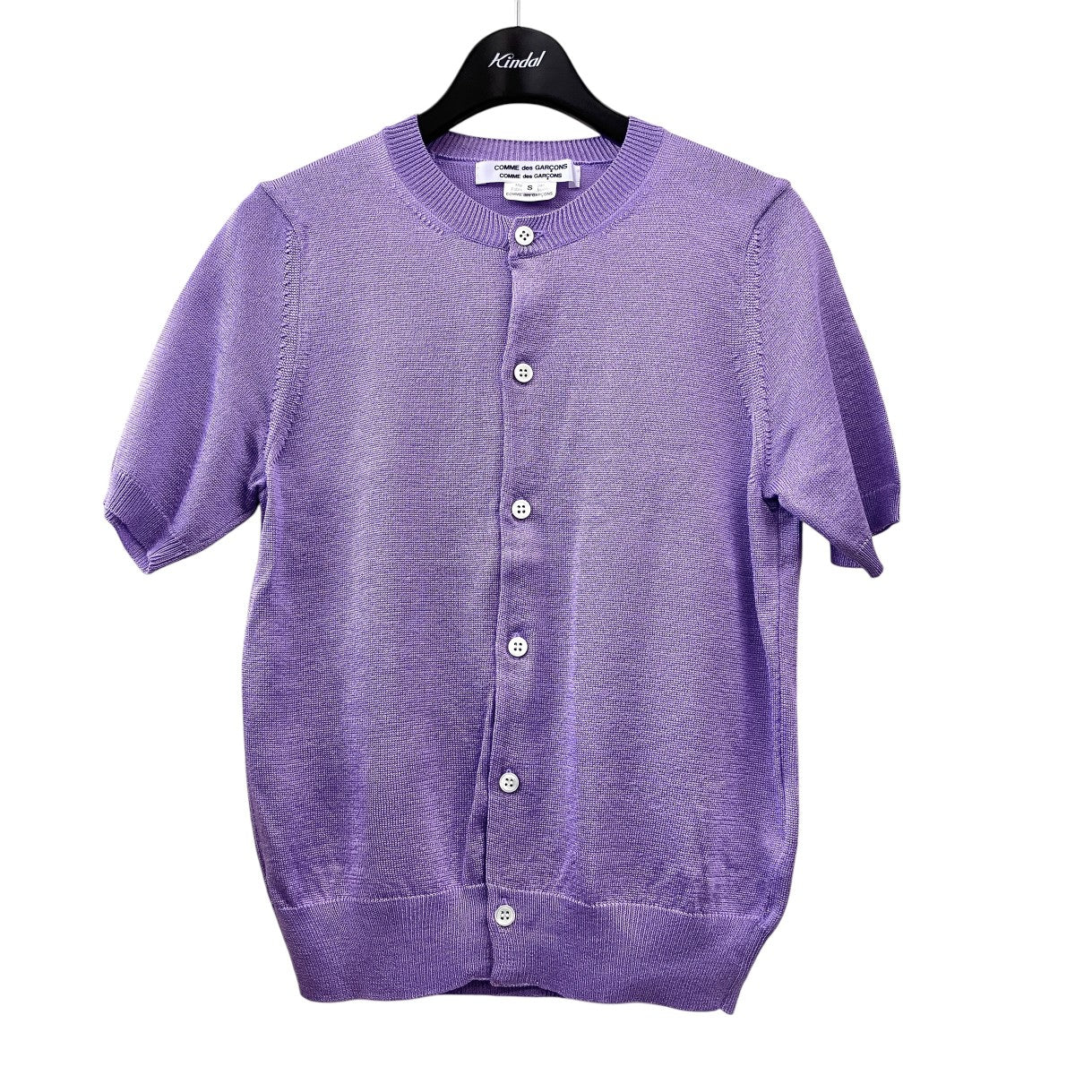 COMME des GARCONS COMME des GARCONS 半袖ニットカーディガンRC-N008 古着・中古-1枚目のアイテム画像
