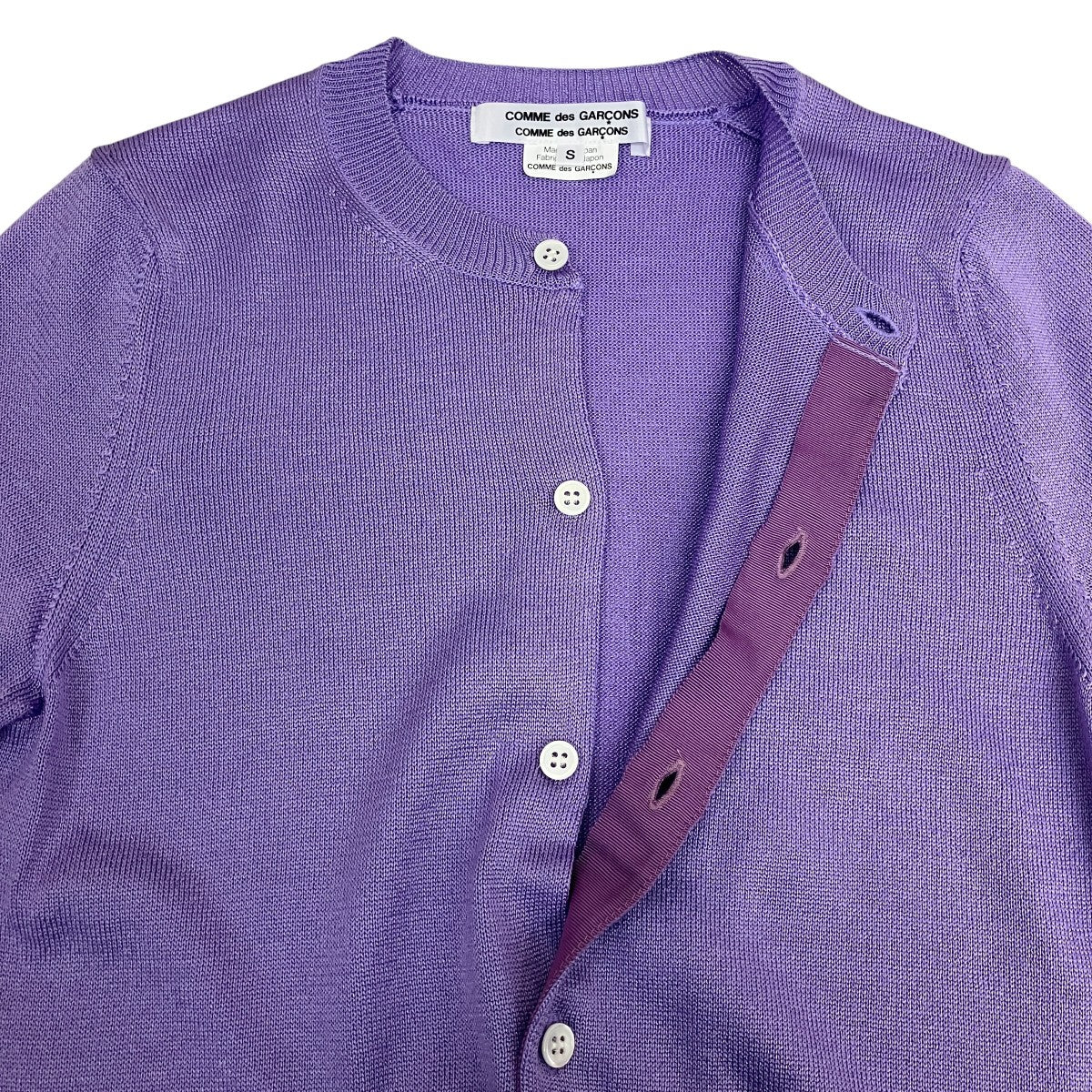 COMME des GARCONS COMME des GARCONS 半袖ニットカーディガンRC-N008 古着・中古-4枚目のアイテム画像