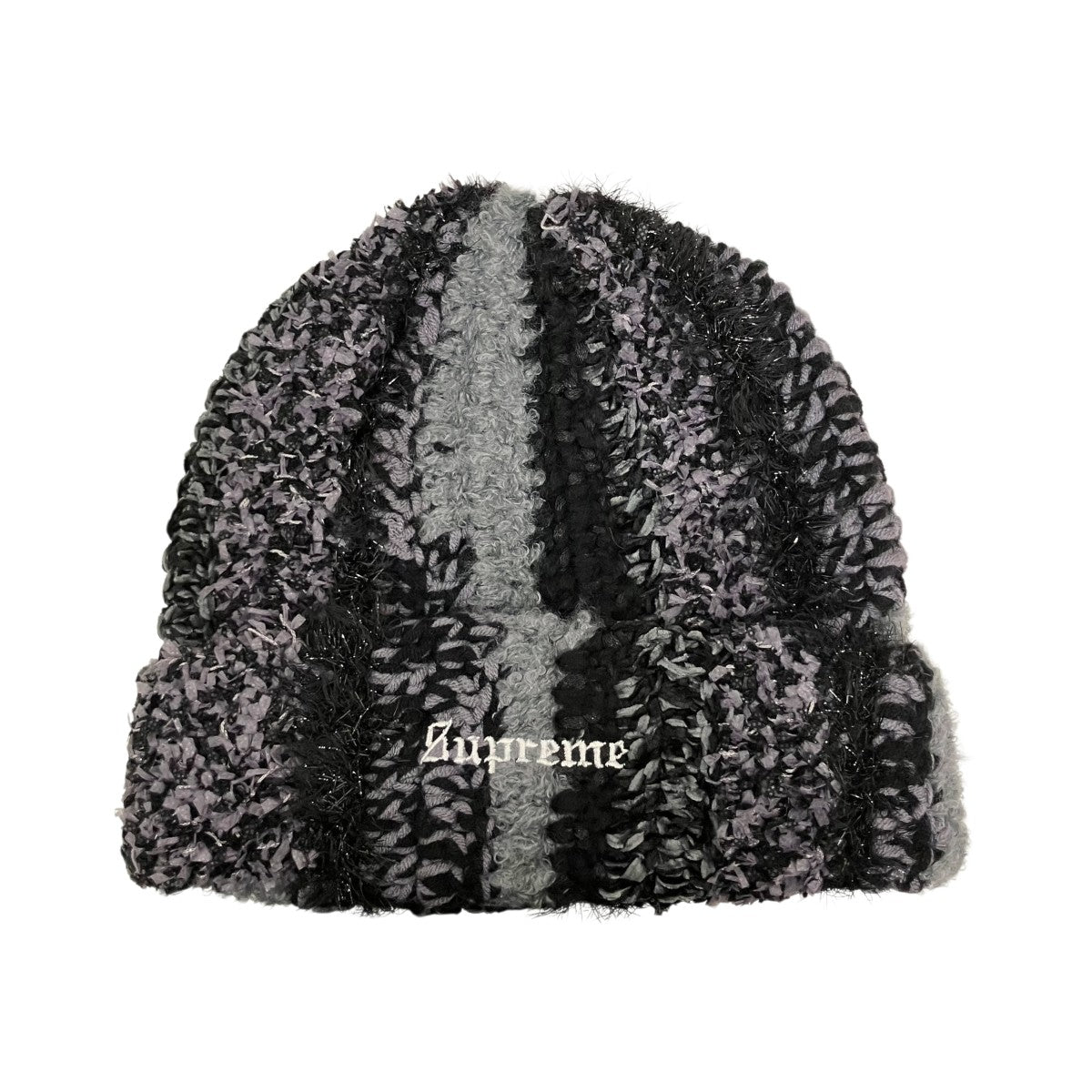 25AWTinsel Stripe Beanieニット帽