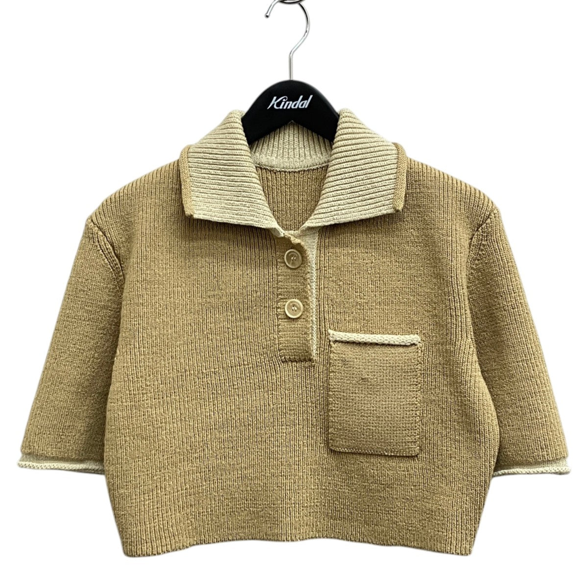 JACQUEMUS LE POLO MAILLE ACRO半袖ニットポロ 古着・中古-1枚目のアイテム画像