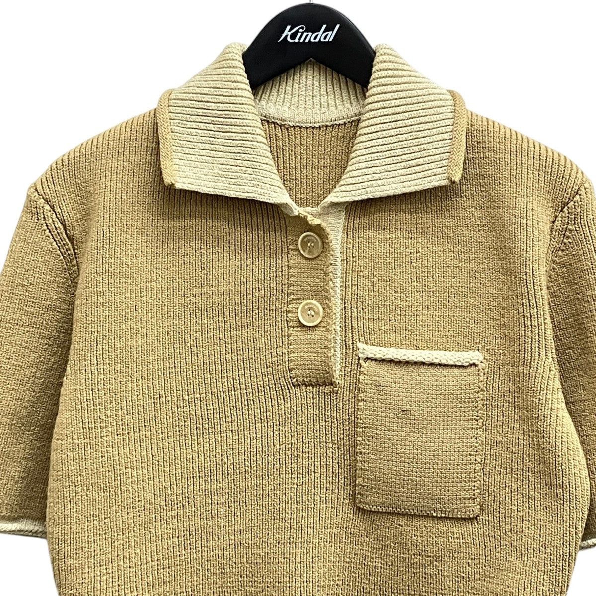 JACQUEMUS LE POLO MAILLE ACRO半袖ニットポロ 古着・中古-3枚目のアイテム画像