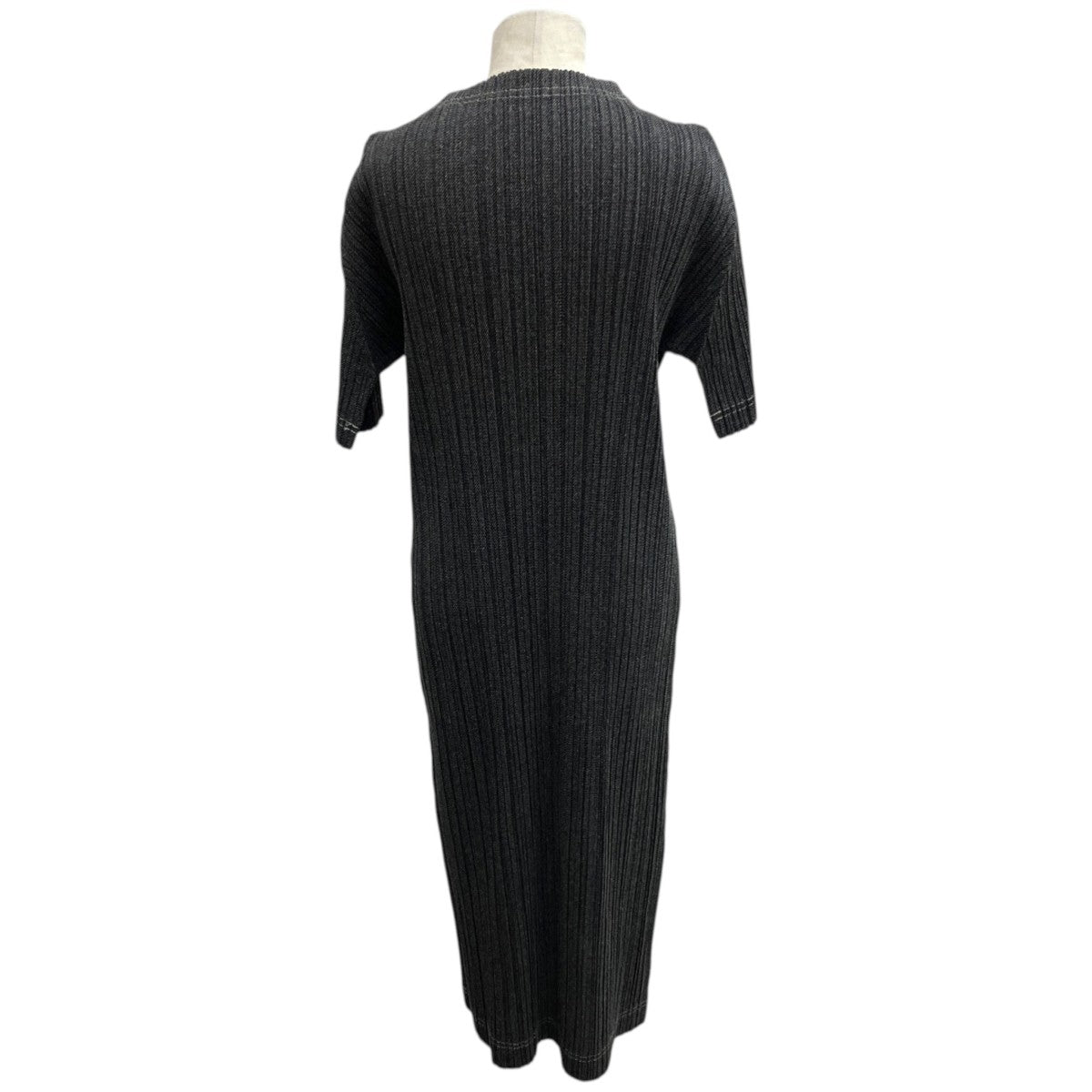 PLEATS PLEASE 25AWCOTTON DENIM半袖ワンピースPP53JH244 古着・中古-2枚目のアイテム画像