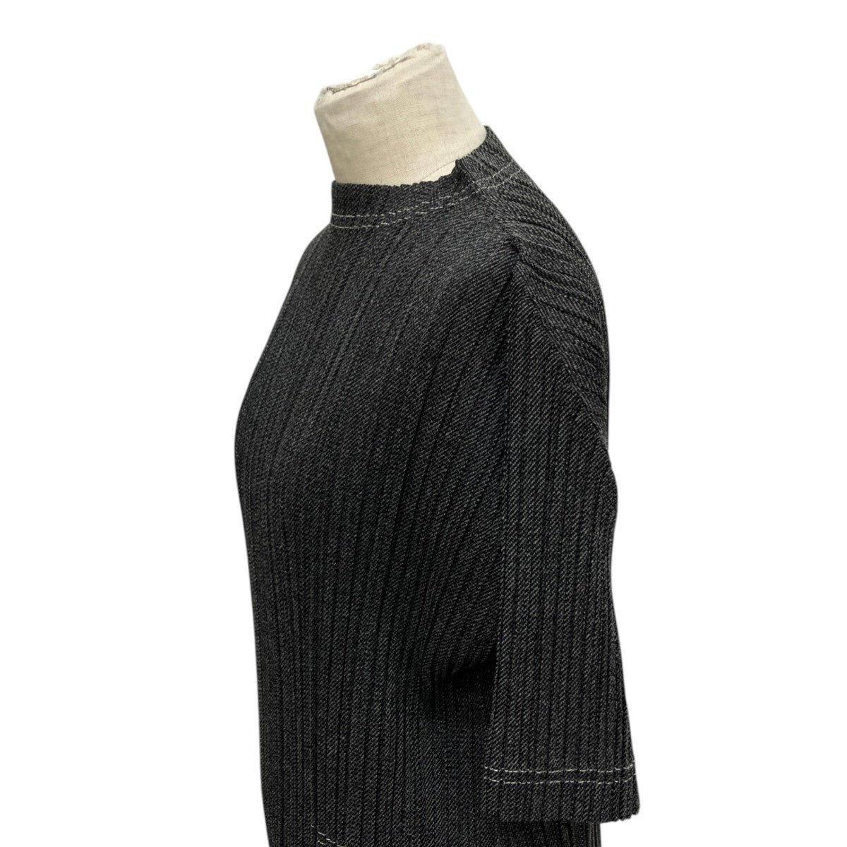 PLEATS PLEASE 25AWCOTTON DENIM半袖ワンピースPP53JH244 古着・中古-4枚目のアイテム画像