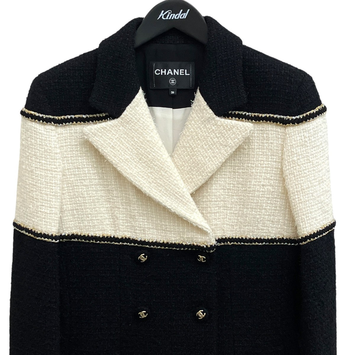 CHANEL ツイードジャケットP64609V19676 古着・中古-3枚目のアイテム画像