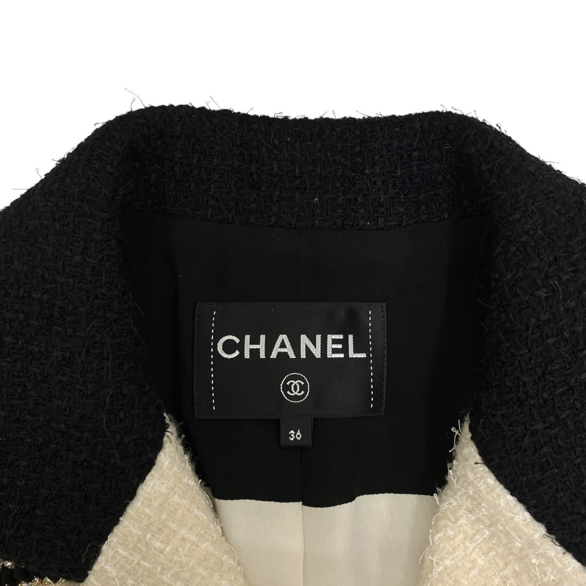 CHANEL ツイードジャケットP64609V19676 古着・中古-5枚目のアイテム画像