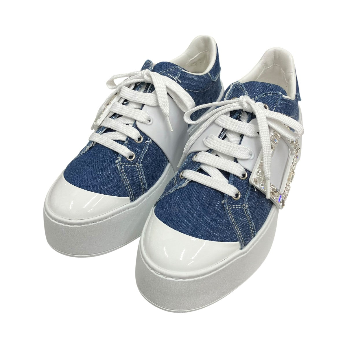 Roger Vivier デニムスニーカー 古着・中古-1枚目のアイテム画像