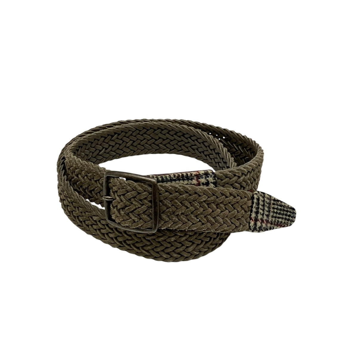 LARDINI ユニセックス編み込みレザーベルト 古着・中古-1枚目のアイテム画像