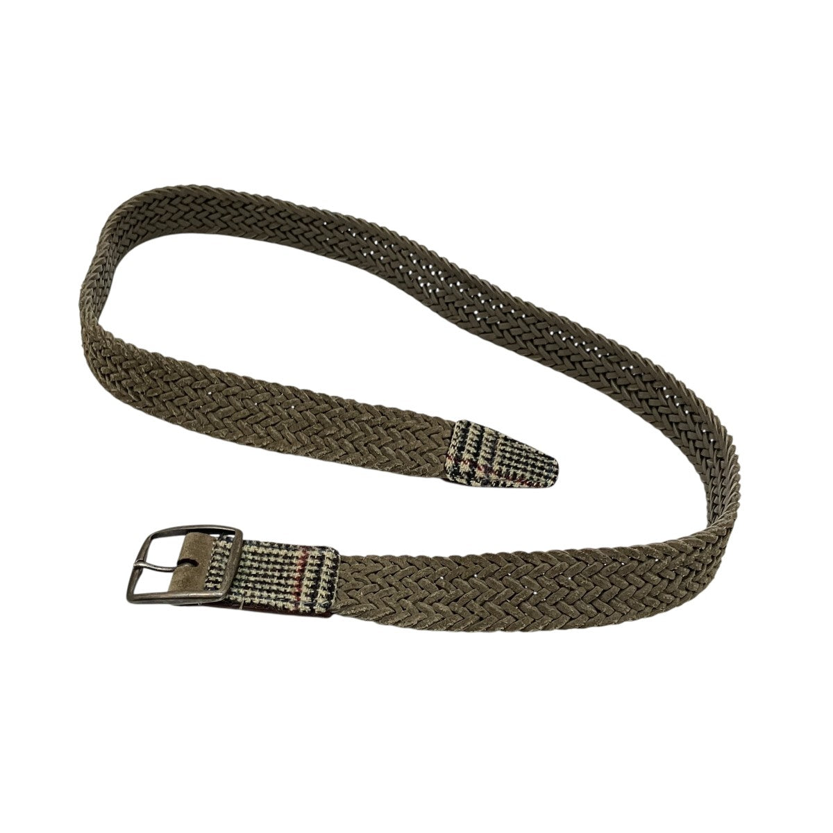 LARDINI ユニセックス編み込みレザーベルト 古着・中古-2枚目のアイテム画像