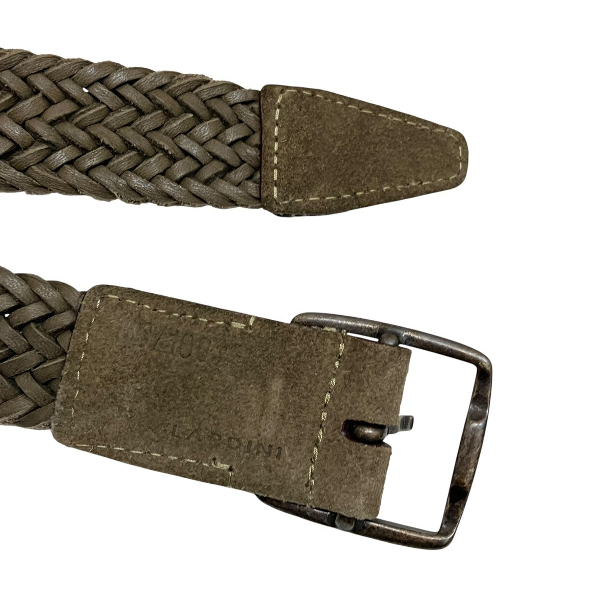 LARDINI ユニセックス編み込みレザーベルト 古着・中古-6枚目のアイテム画像