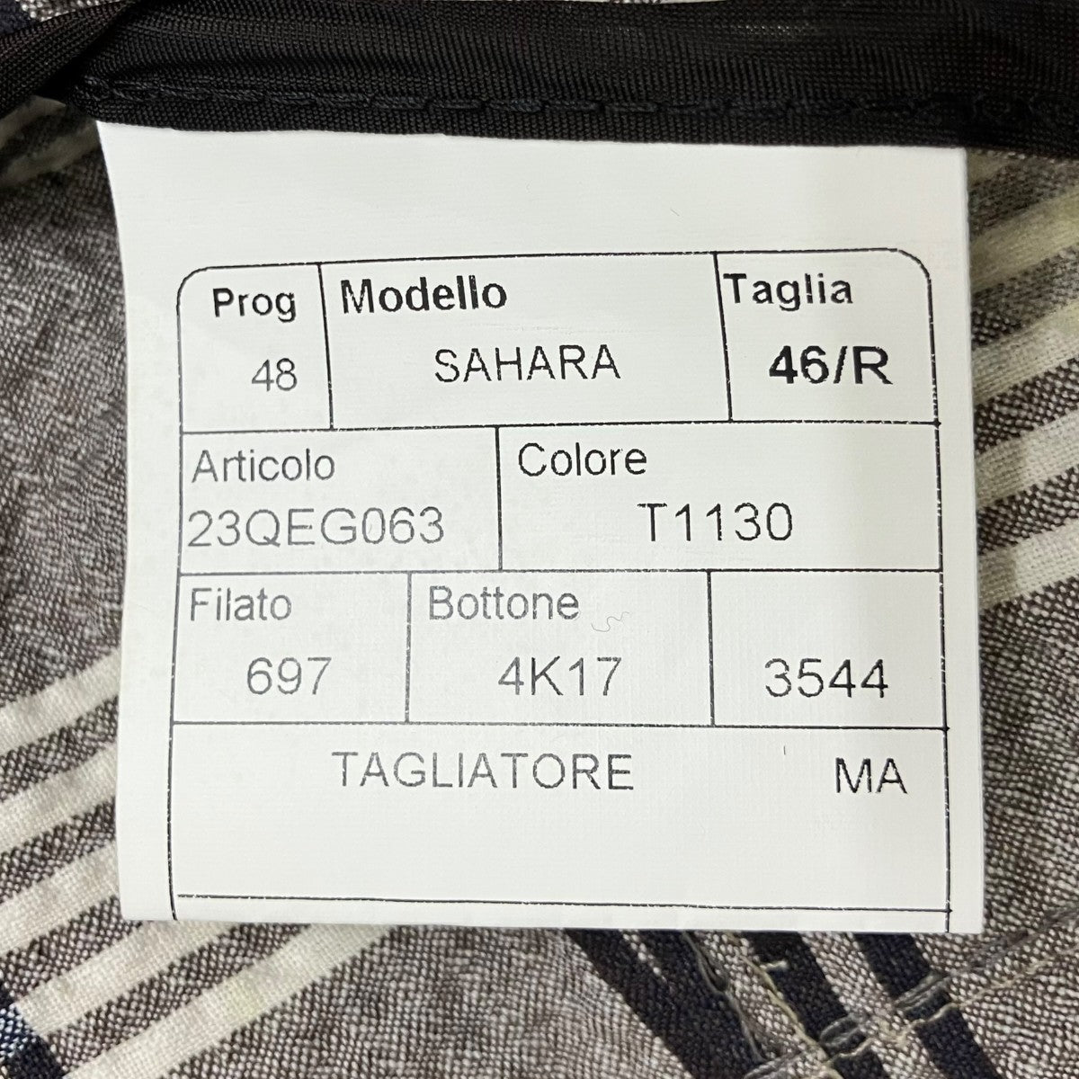 TAGLIATORE シアサッカーチェックテーラードジャケット23QEG063 古着・中古-7枚目のアイテム画像
