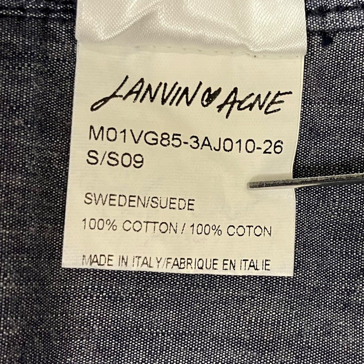 LANVIN×Acne ジャケットM01VG85-3AJ010-26 古着・中古-7枚目のアイテム画像