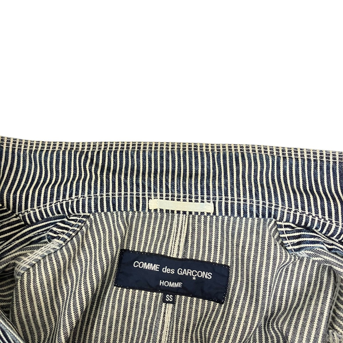 COMME des GARCONS HOMME AD2004ヒッコリーテーラードジャケットHA-J034 古着・中古-8枚目のアイテム画像
