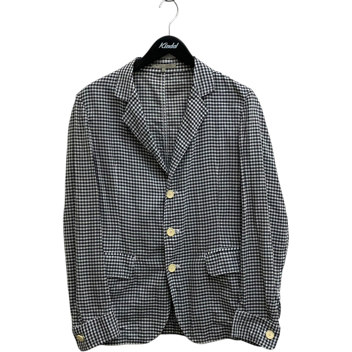 BOTTEGA VENETA ギンガムチェックテーラードジャケット 古着・中古-1枚目のアイテム画像