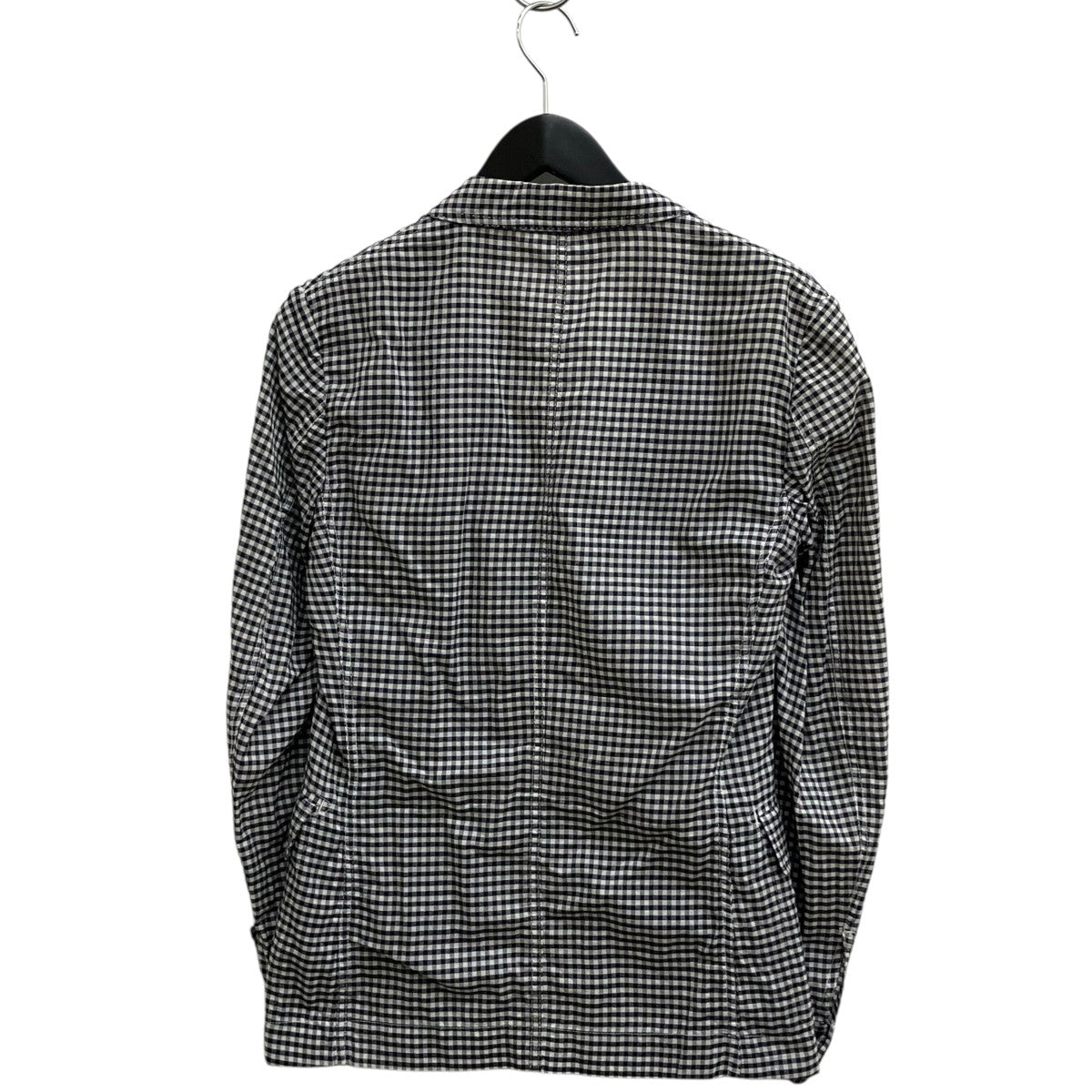 BOTTEGA VENETA ギンガムチェックテーラードジャケット 古着・中古-2枚目のアイテム画像