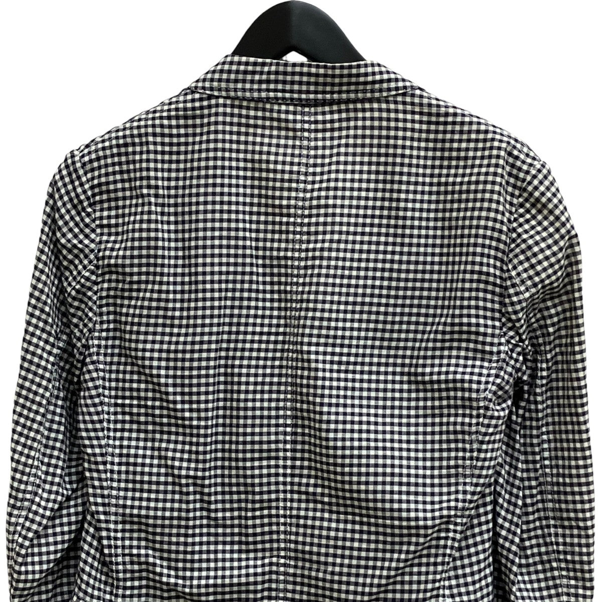 BOTTEGA VENETA ギンガムチェックテーラードジャケット 古着・中古-4枚目のアイテム画像