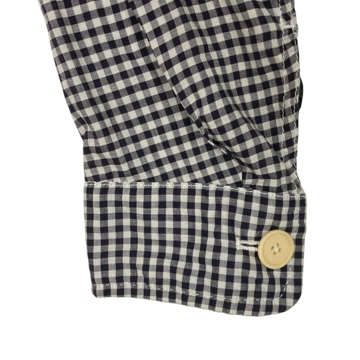 BOTTEGA VENETA ギンガムチェックテーラードジャケット 古着・中古-5枚目のアイテム画像