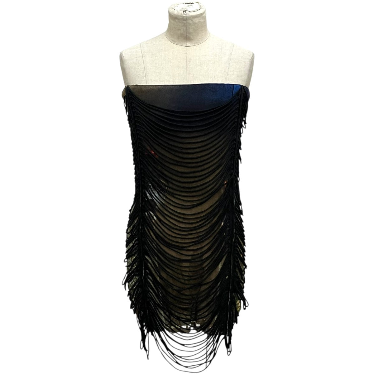 Jean Paul GAULTIER Slashing 3D City Mini Dressドレス24/27-F-RO182-T551-60405030 古着・中古-1枚目のアイテム画像