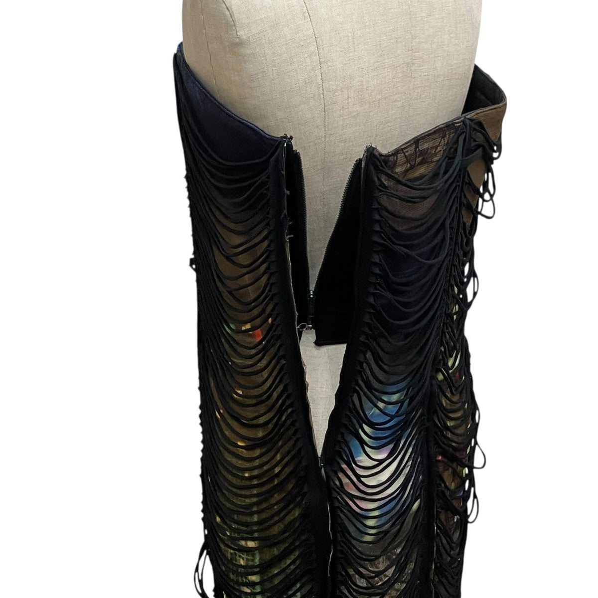 Jean Paul GAULTIER Slashing 3D City Mini Dressドレス24/27-F-RO182-T551-60405030 古着・中古-5枚目のアイテム画像