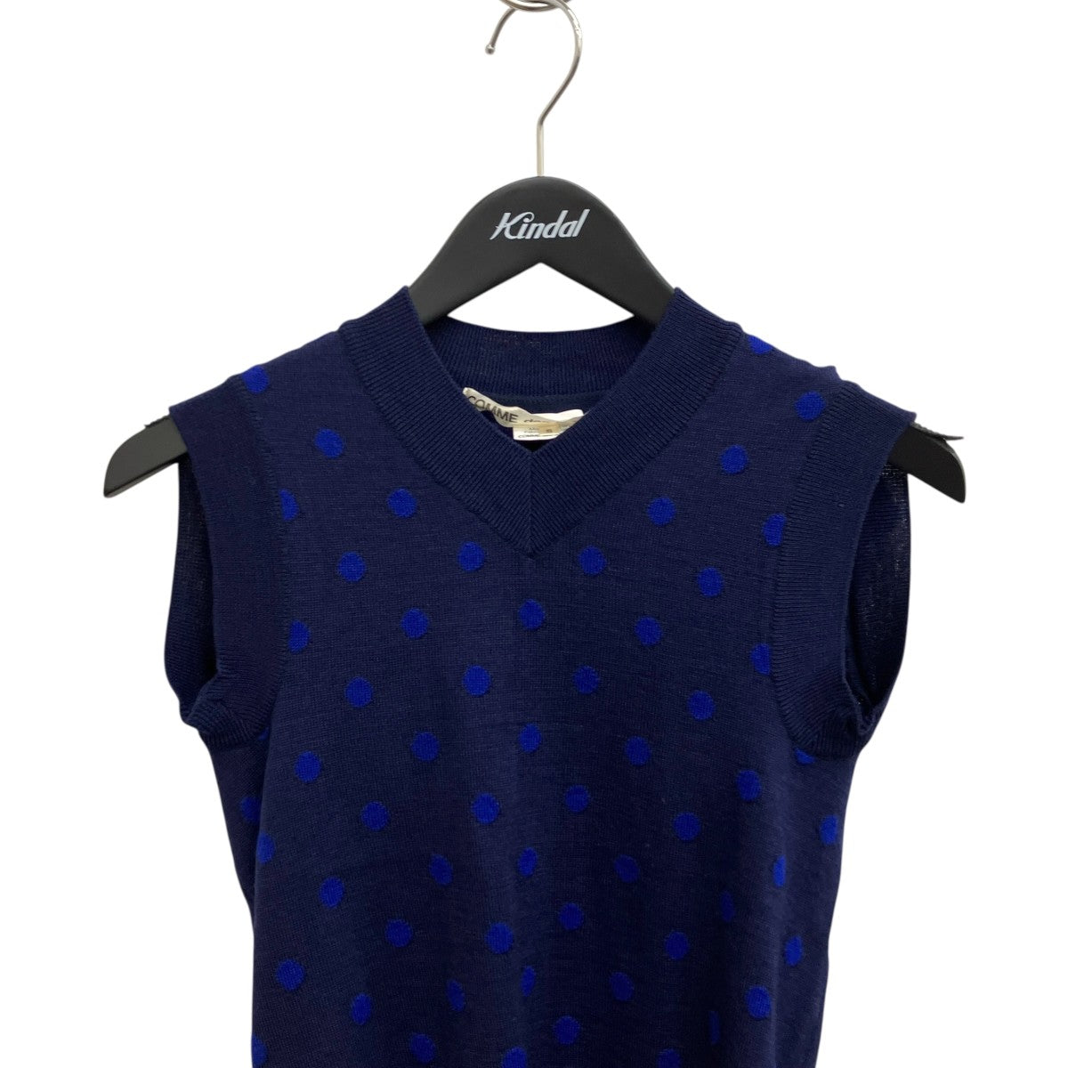 COMME des GARCONS AD2007平面ドット柄ニットベストGA-N021 古着・中古-3枚目のアイテム画像