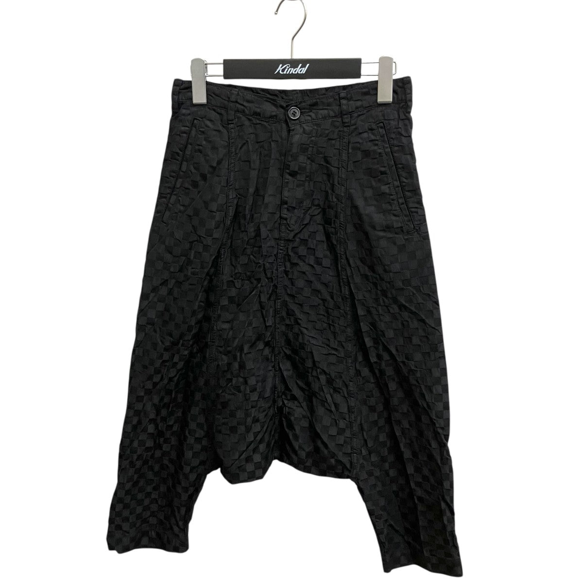 COMME des GARCONS COMME des GARCONS AD2005 縮絨 チェッカーフラッグサルエルパンツRQ-P007 古着・中古-1枚目のアイテム画像