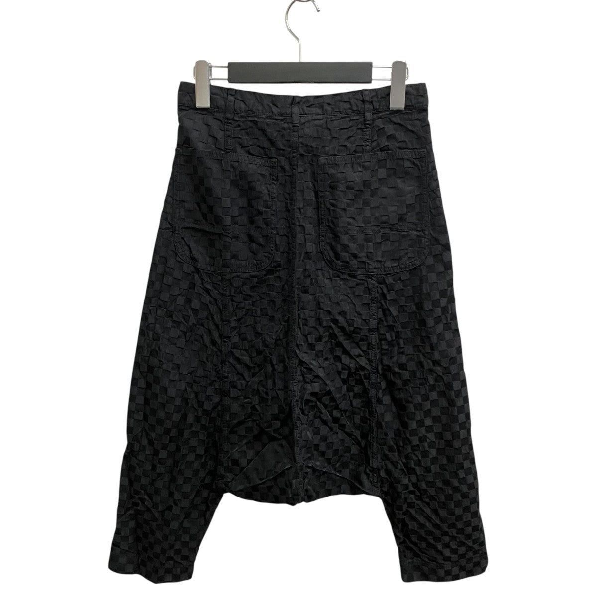 COMME des GARCONS COMME des GARCONS AD2005 縮絨 チェッカーフラッグサルエルパンツRQ-P007 古着・中古-2枚目のアイテム画像