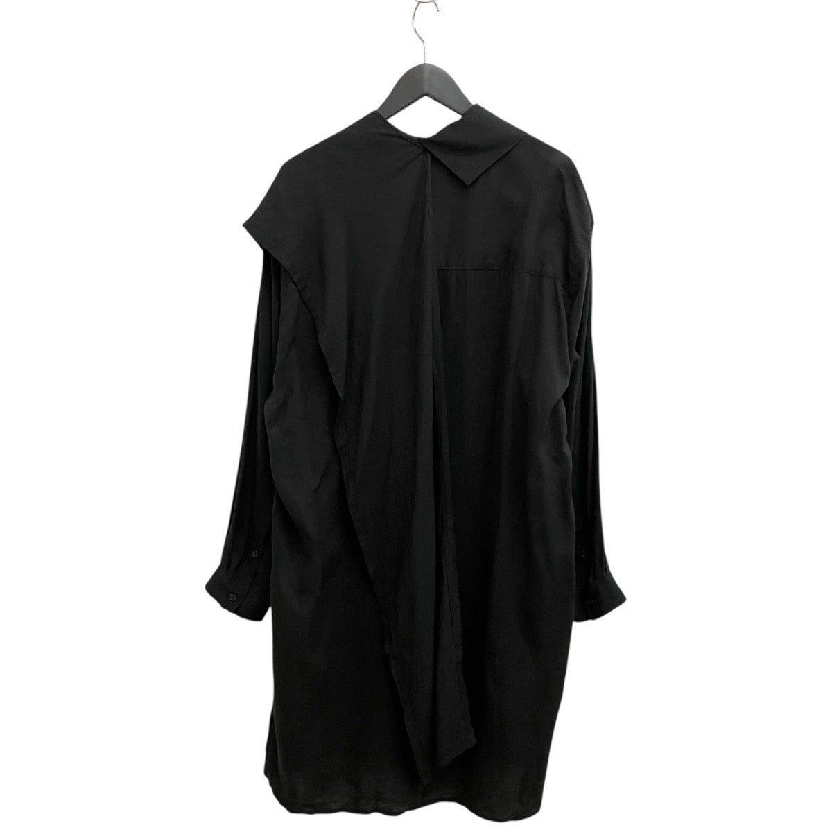 Yohji Yamamoto pour homme 20AW衿ストールブラウスロングシャツHR-B42-212 古着・中古-2枚目のアイテム画像
