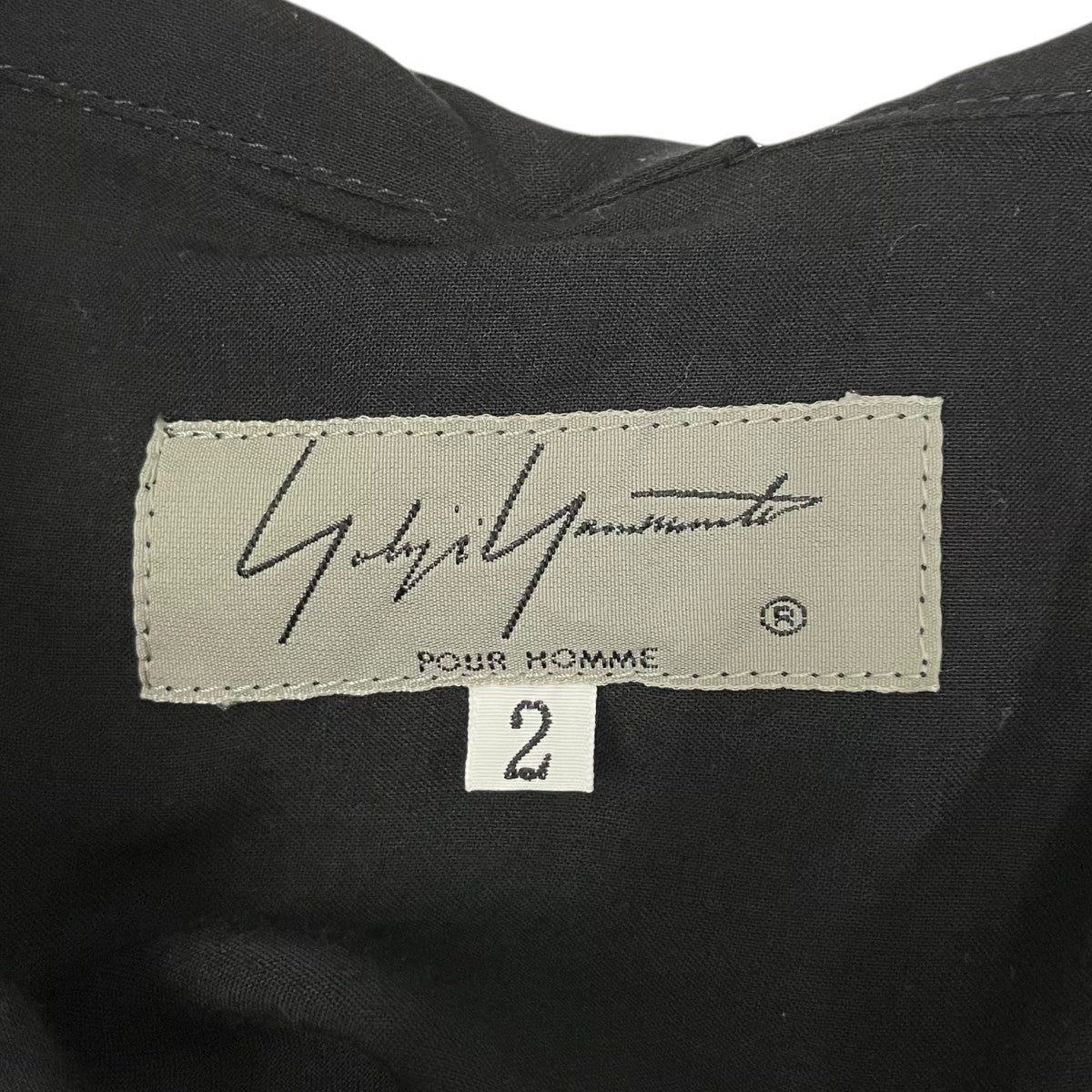 Yohji Yamamoto pour homme 20AW衿ストールブラウスロングシャツHR-B42-212 古着・中古-7枚目のアイテム画像