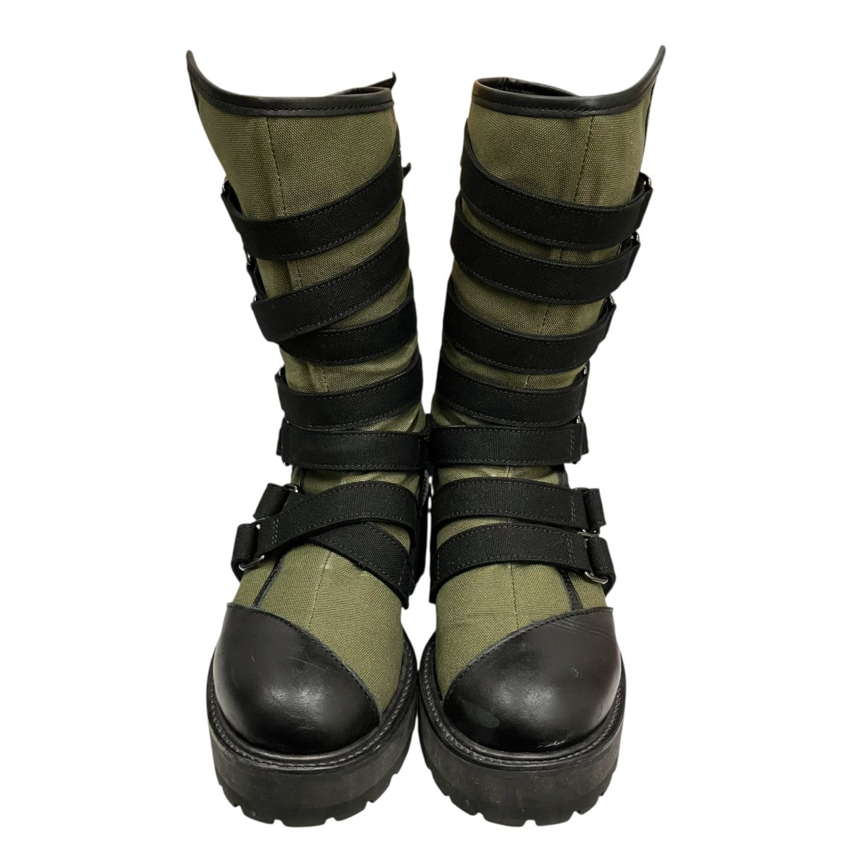 CANVAS + CHROME SPIRAL NECK BOOTSブーツLL-E01-880-1
