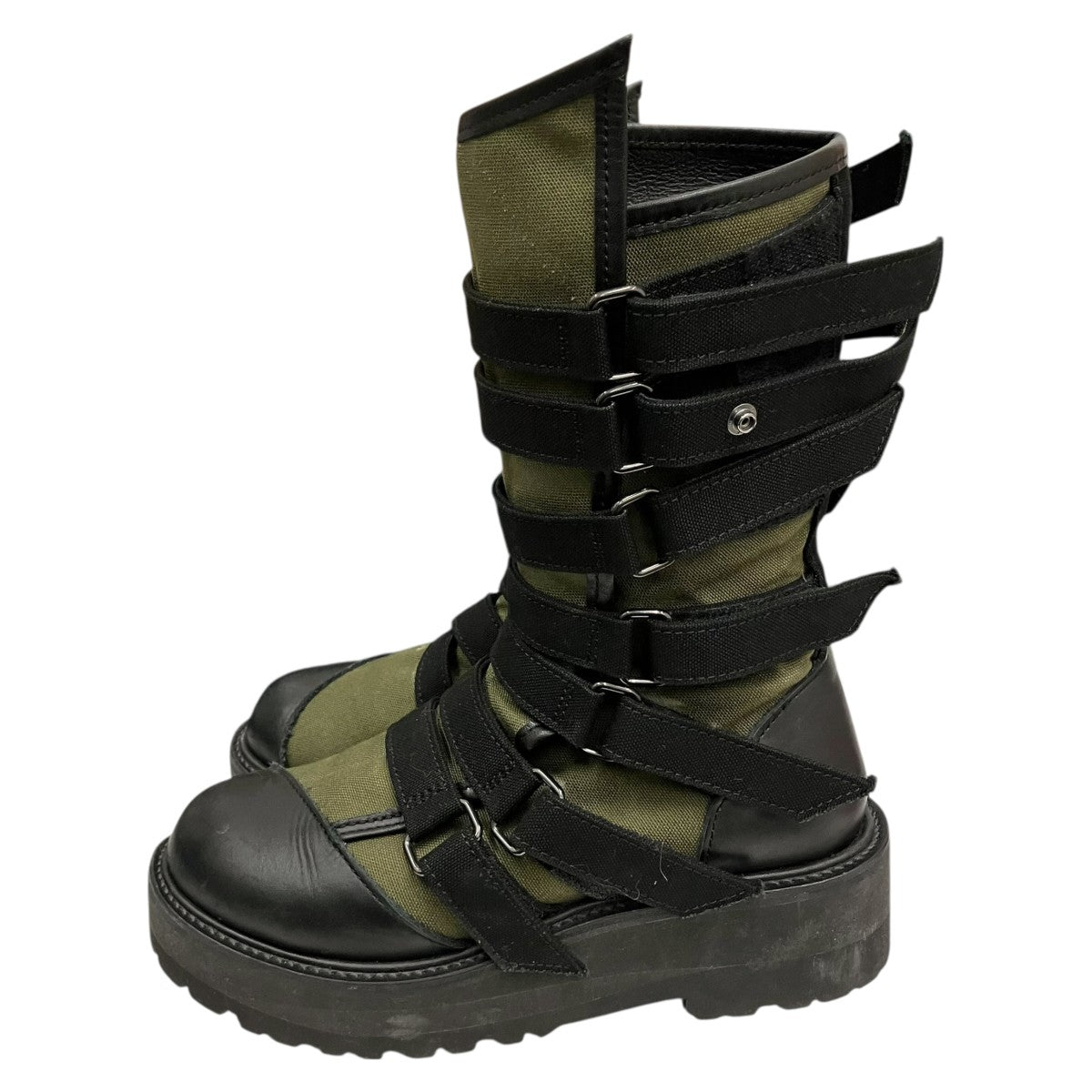 CANVAS + CHROME SPIRAL NECK BOOTSブーツLL-E01-880-1