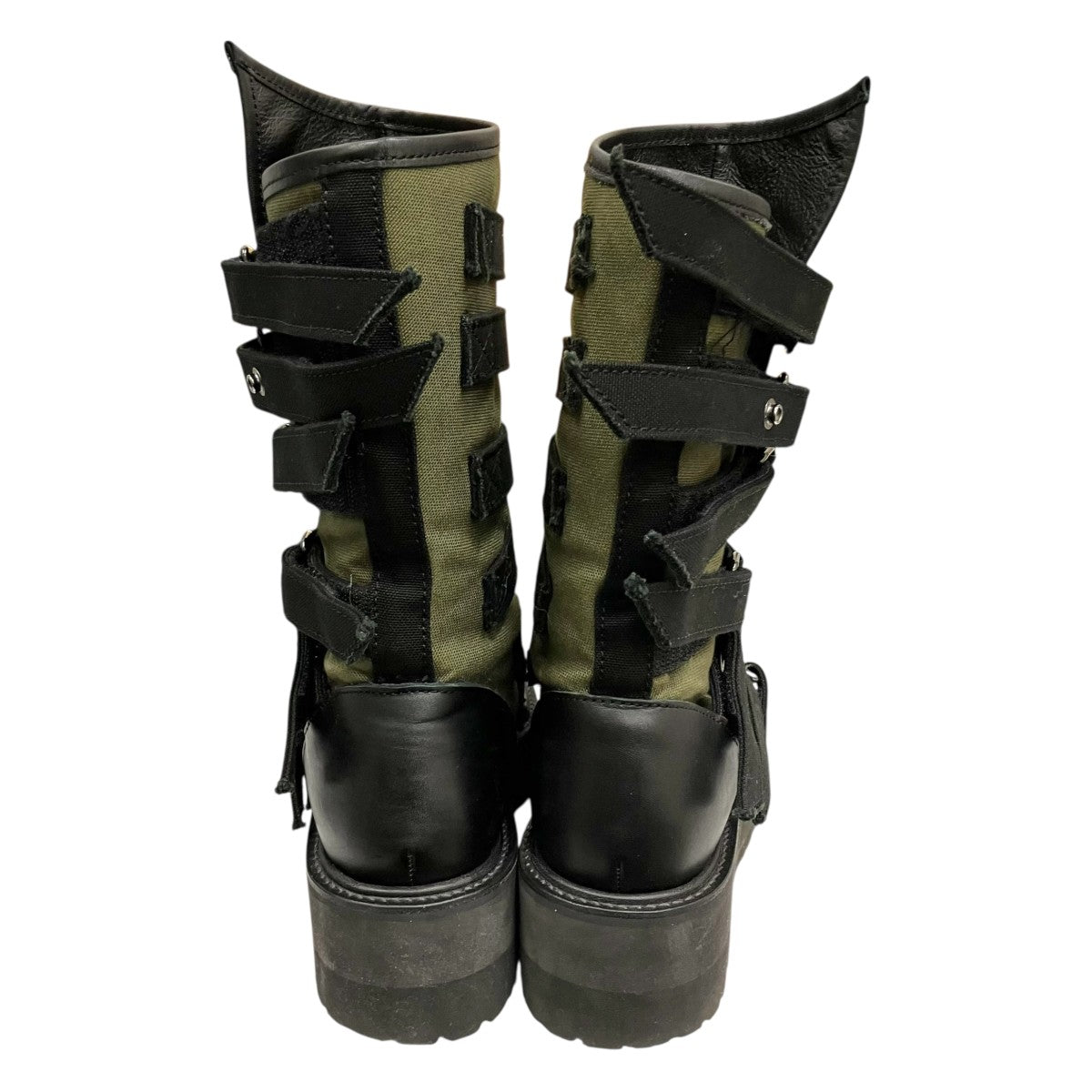 CANVAS + CHROME SPIRAL NECK BOOTSブーツLL-E01-880-1