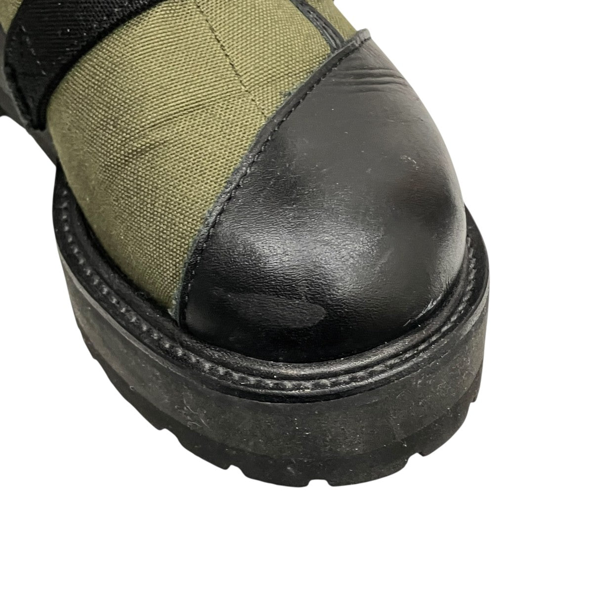 CANVAS + CHROME SPIRAL NECK BOOTSブーツLL-E01-880-1